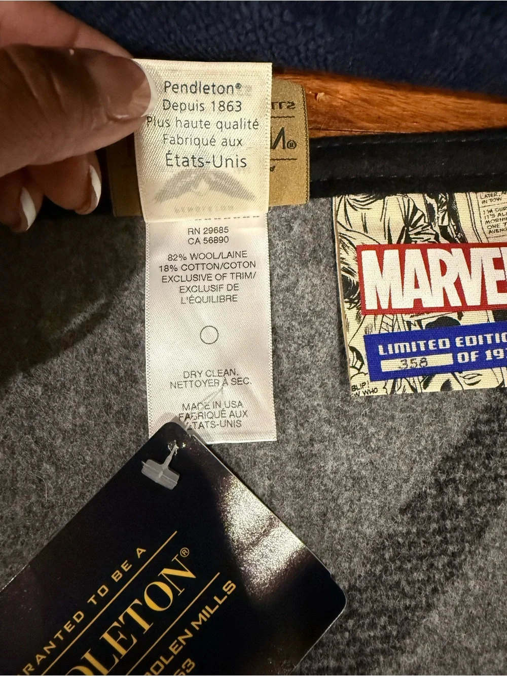 Pendleton Marvel SPIDER-MAN Limited Edition Wool BLANKET#358